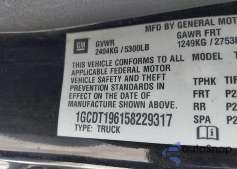 2005 Chevrolet Colorado Ls z USA, uszkodzony, nr VIN 1GCDT196158229317